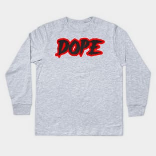 DOPE-CARBON FIBER Kids Long Sleeve T-Shirt